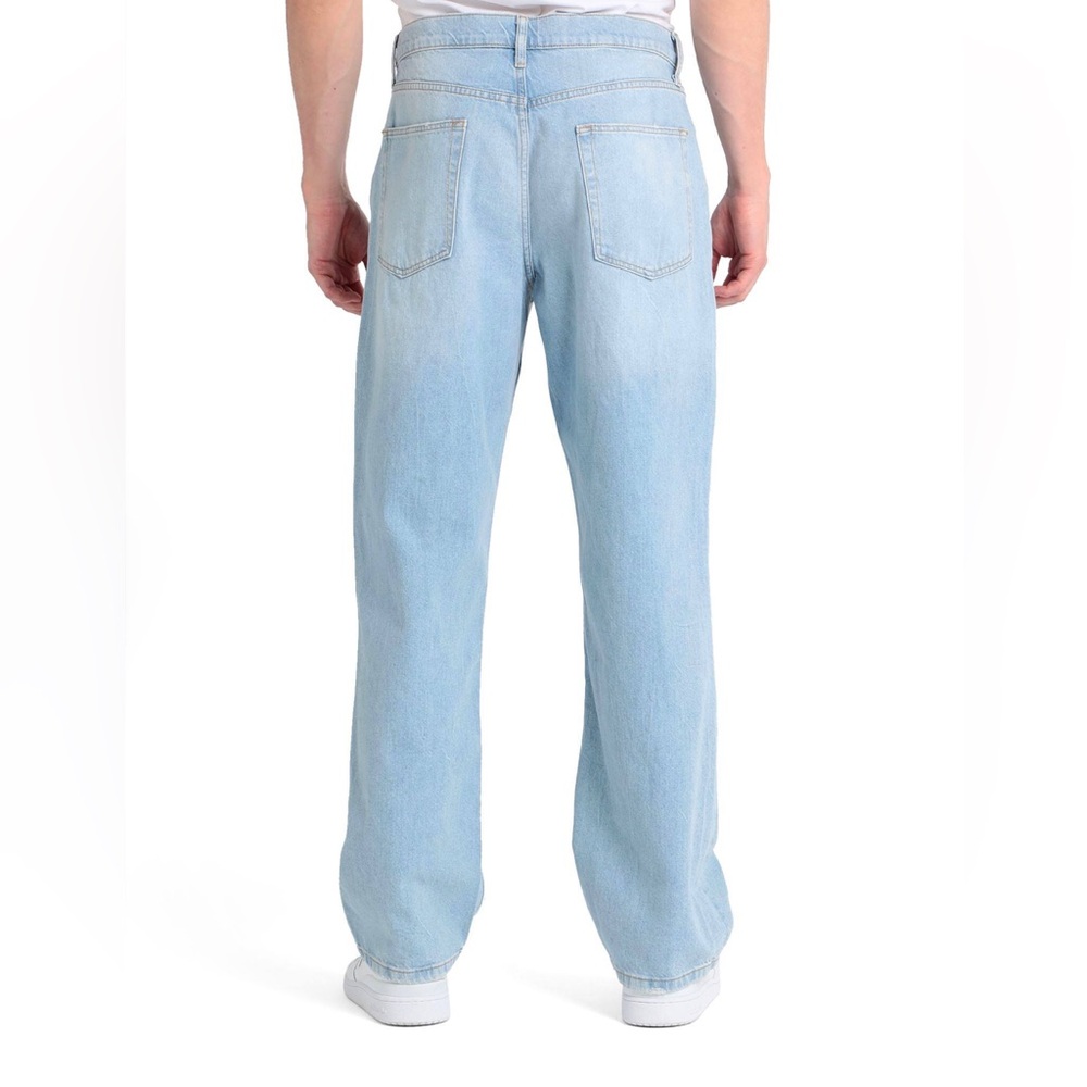 Topman Light Blue Relaxed Men's Jeans - Picture 3 of 3